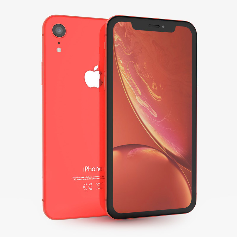 Apple iphone xr coral 3D - TurboSquid 1382893