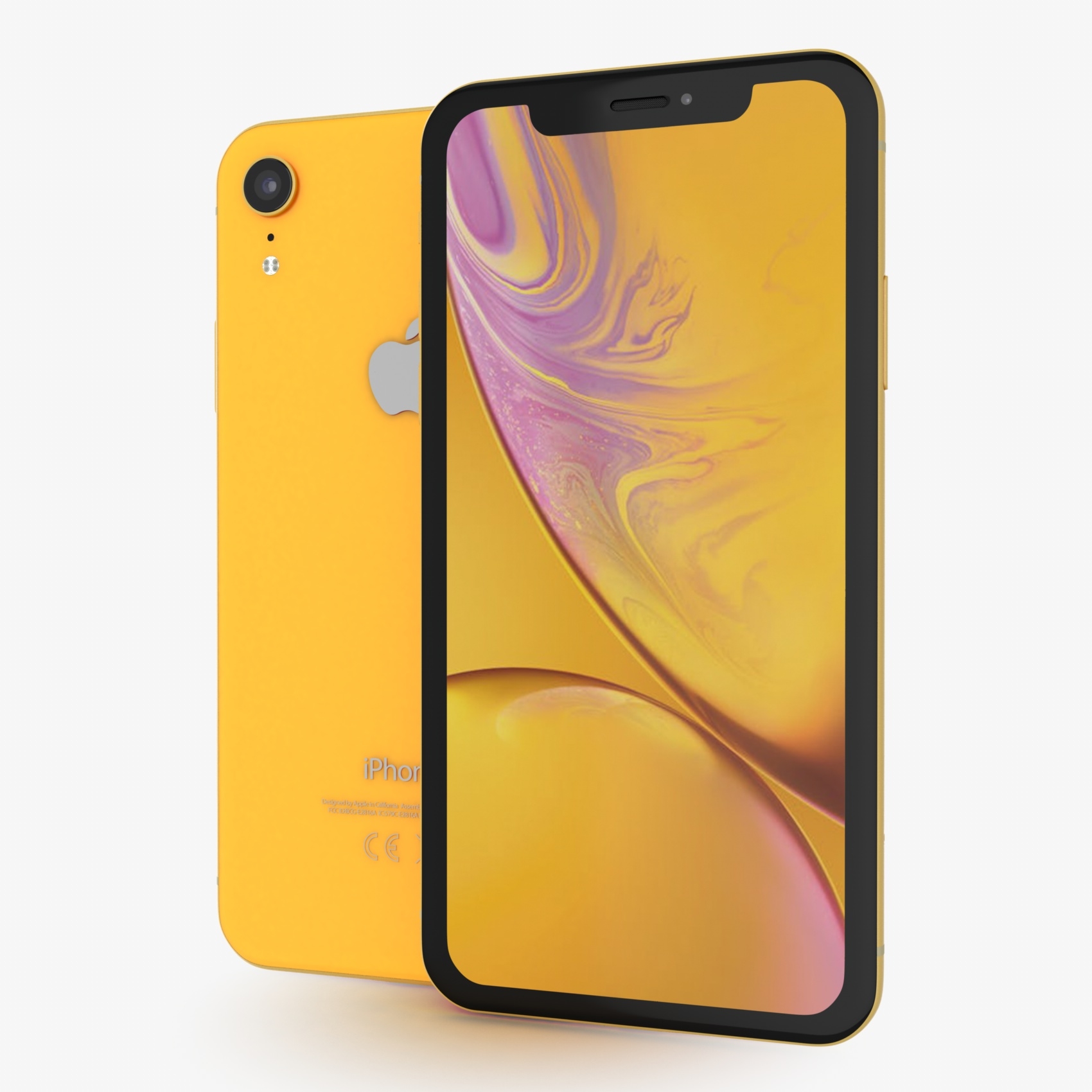 アップルiPhone Xrイエロー3Dモデル TurboSquid 1382892