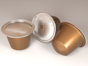 3D nespresso coffee capsules