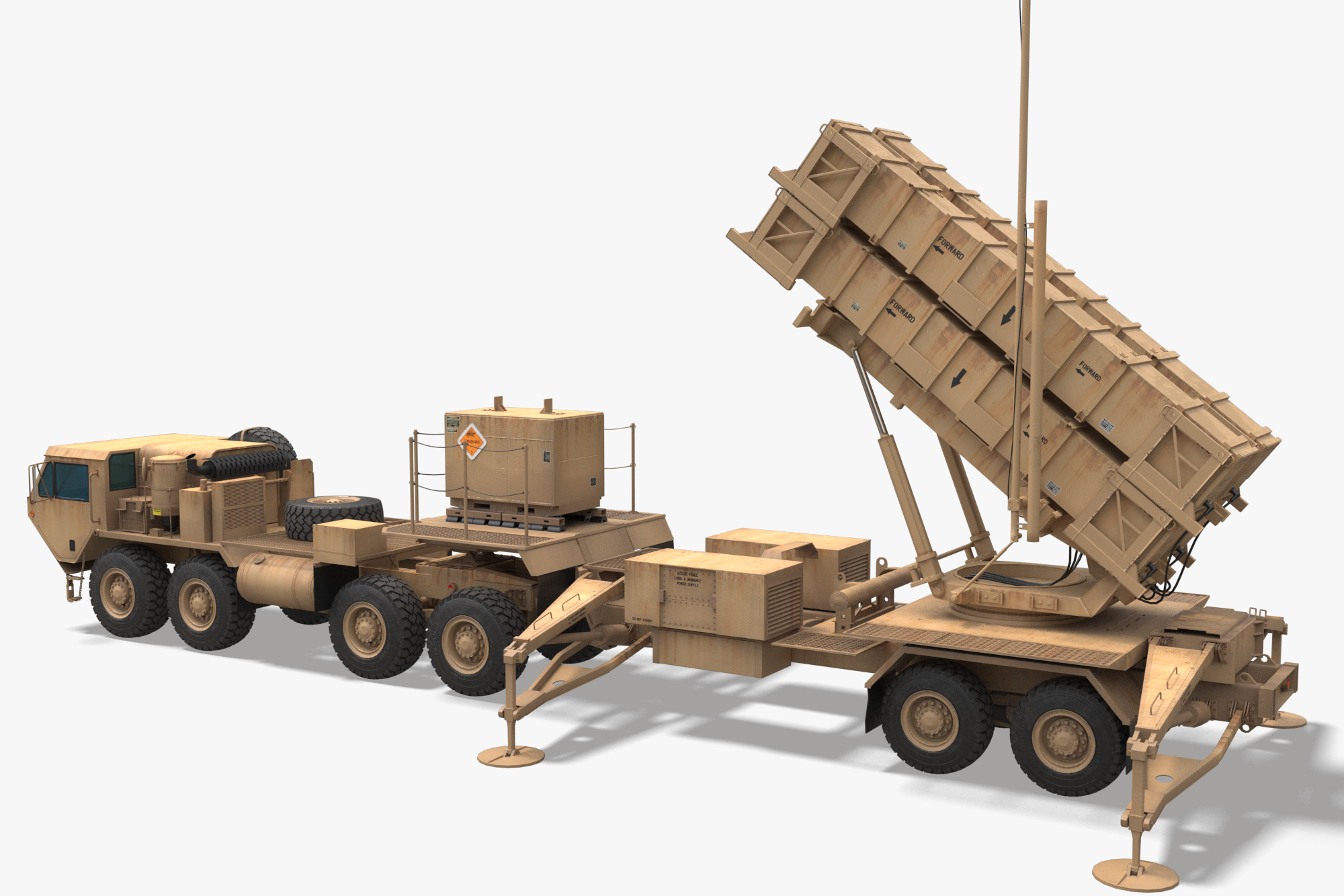 3D patriot mim-104 missile model - TurboSquid 1382771