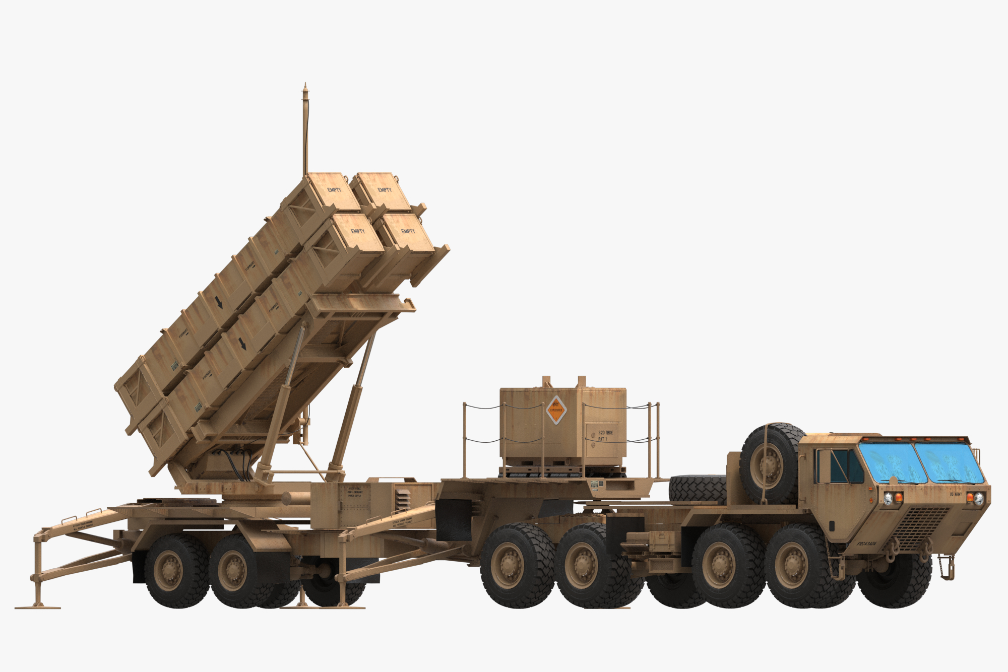 3D patriot mim-104 missile model - TurboSquid 1382771