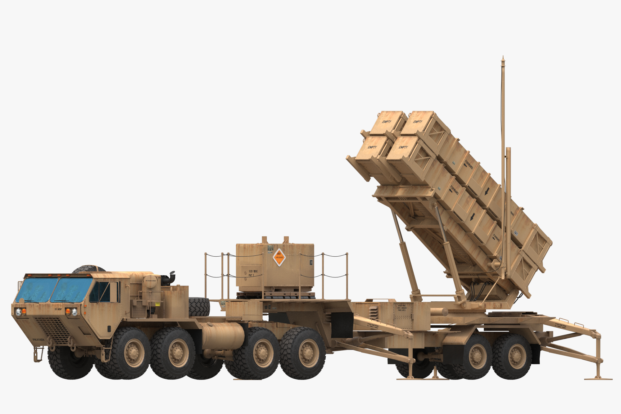 3D patriot mim-104 missile model - TurboSquid 1382771