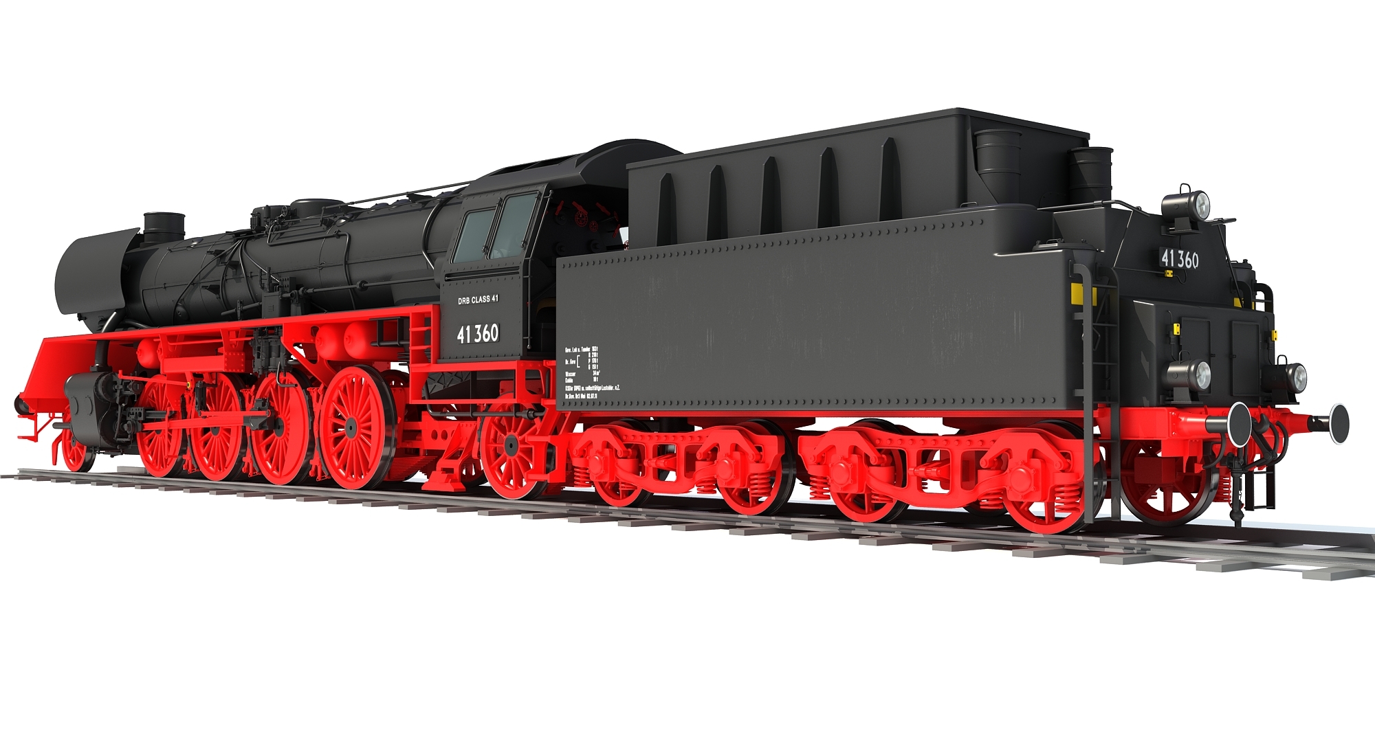 蒸汽机车类413d模型