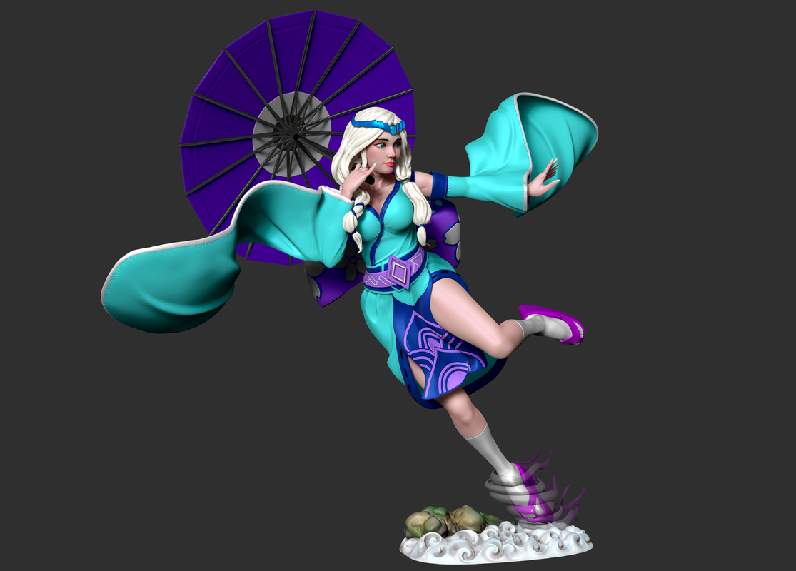 3D kagura mobile legend model TurboSquid 1326009