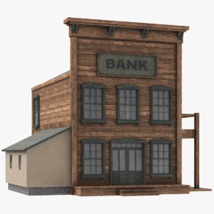 western bank 3D model