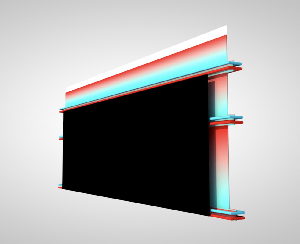 Tv studio backdrop 3D model - TurboSquid 1383280