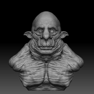 3D bust troll