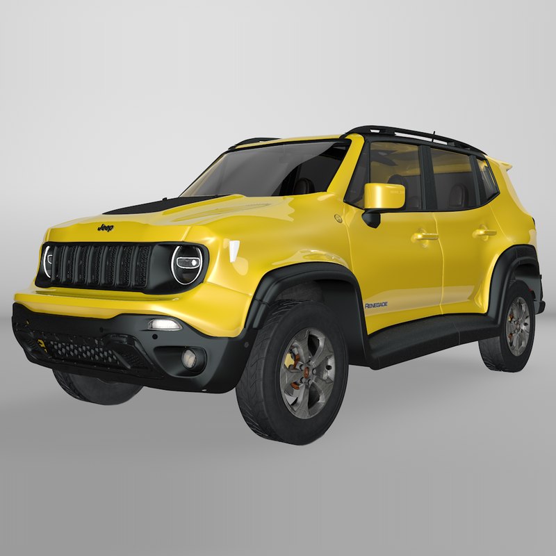 Jeep renegade yellow trailhawk model - TurboSquid 1381985