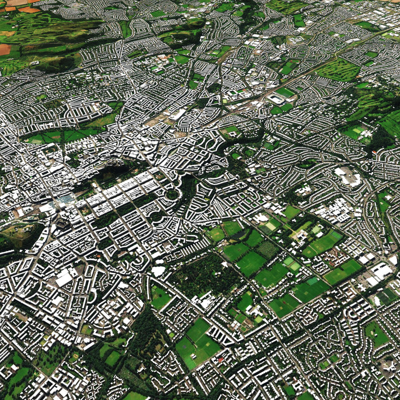3D edinburgh city units TurboSquid 1383386