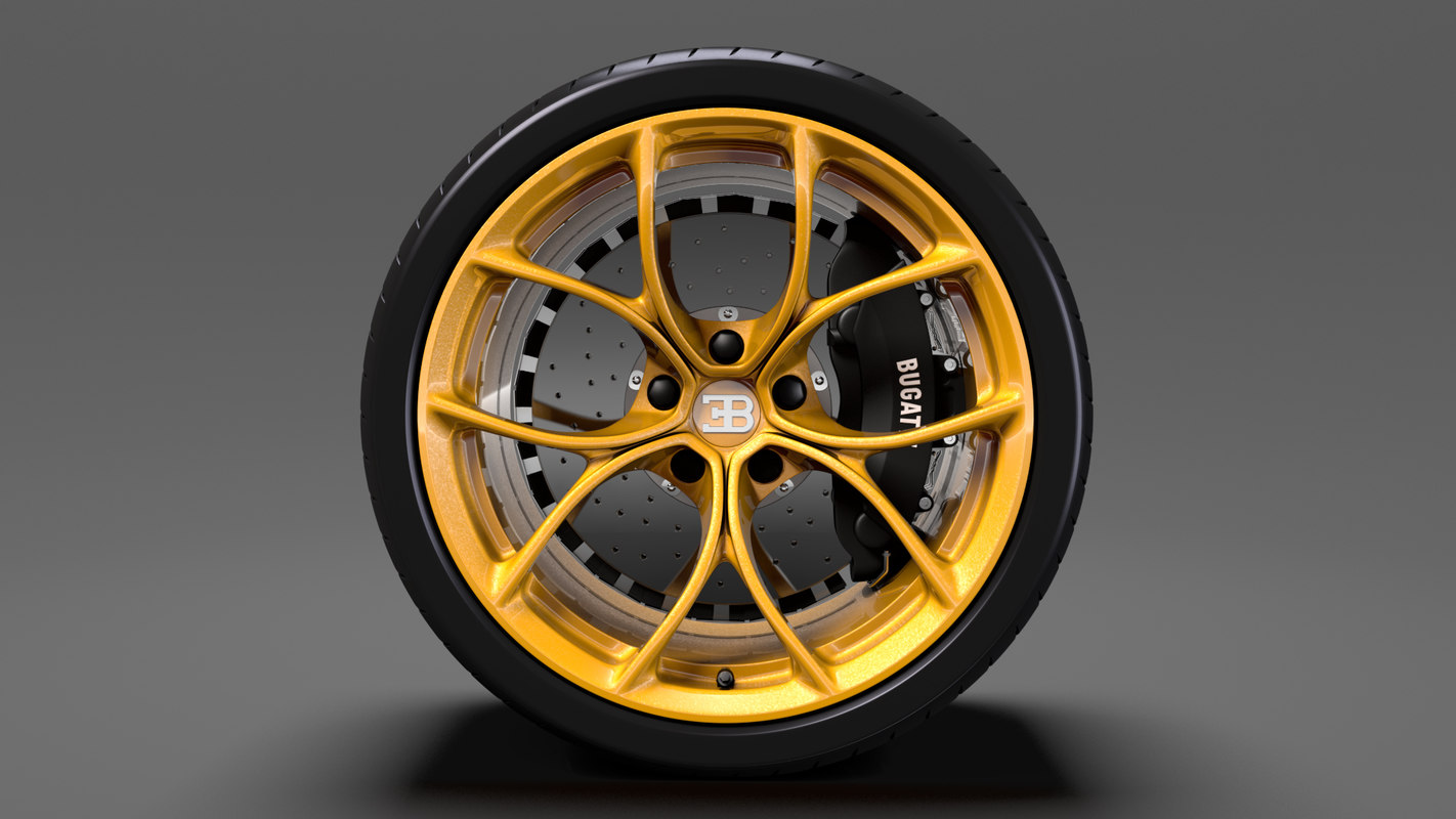 Bugatti chiron wheel 3D model - TurboSquid 1383520