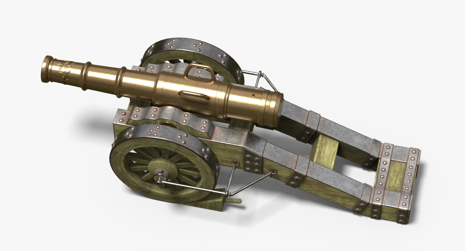文艺复兴场炮23d模型