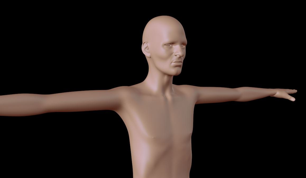 Lean male mesh 3D model - TurboSquid 1383929