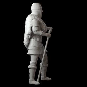 weapon warrior fighter 3D model