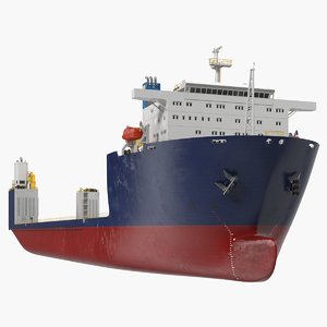 3D heavy lift vessel rigged