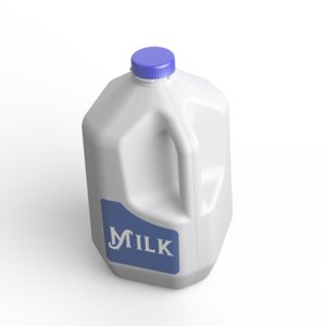 gallon milk 3D model