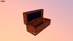 wooden box 3D model