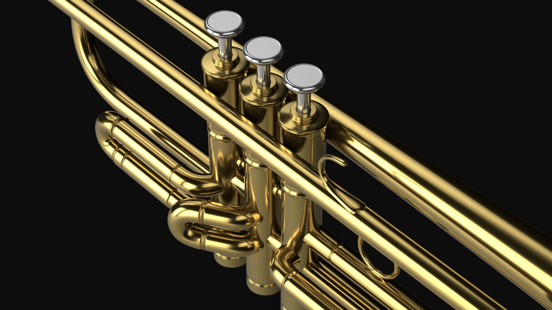 3D model trumpet instrument TurboSquid 1384117
