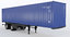 3D 40ft trailer container model
