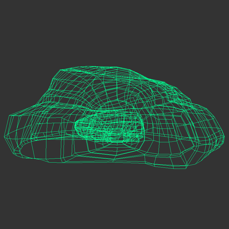 cartoon cave limestone 3d model