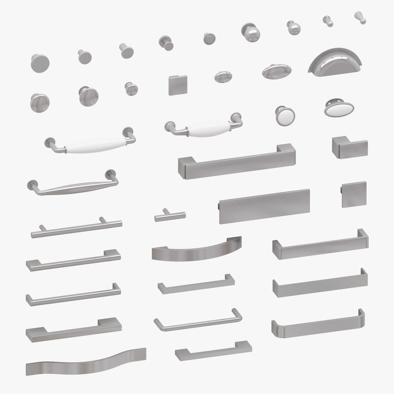 Furniture handles 3D model TurboSquid 1384234
