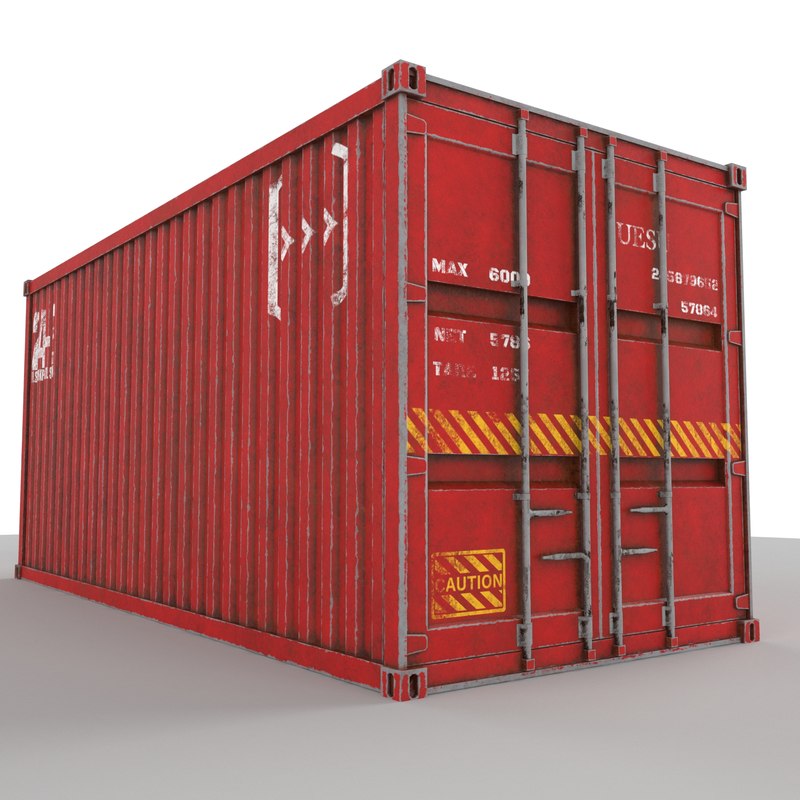 3D container 20 ft - TurboSquid 1384306