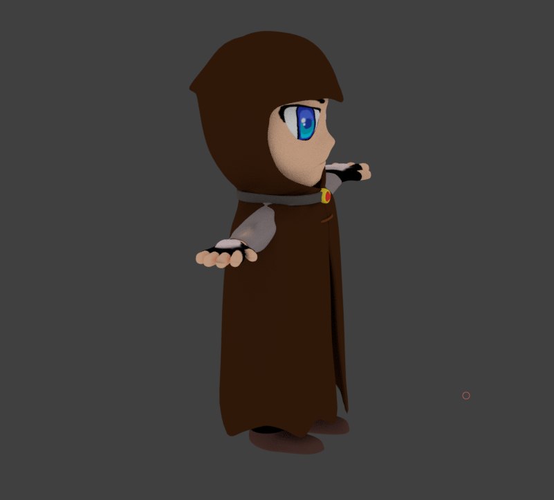 3d Anime Character Cape Model Turbosquid