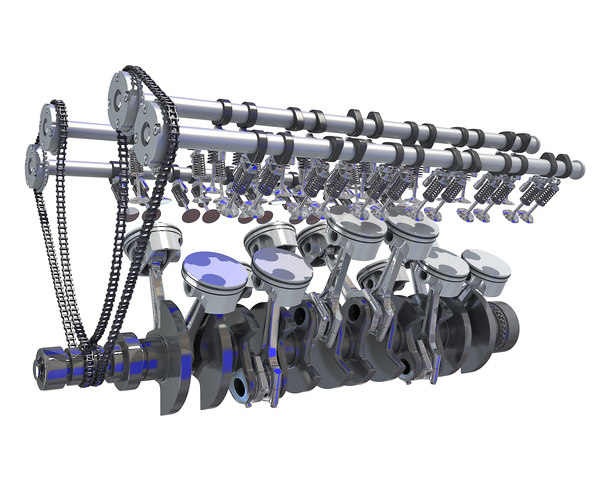 3d model crankshaft animation