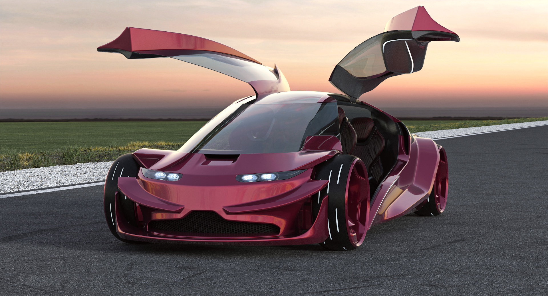 未来汽车63d模型