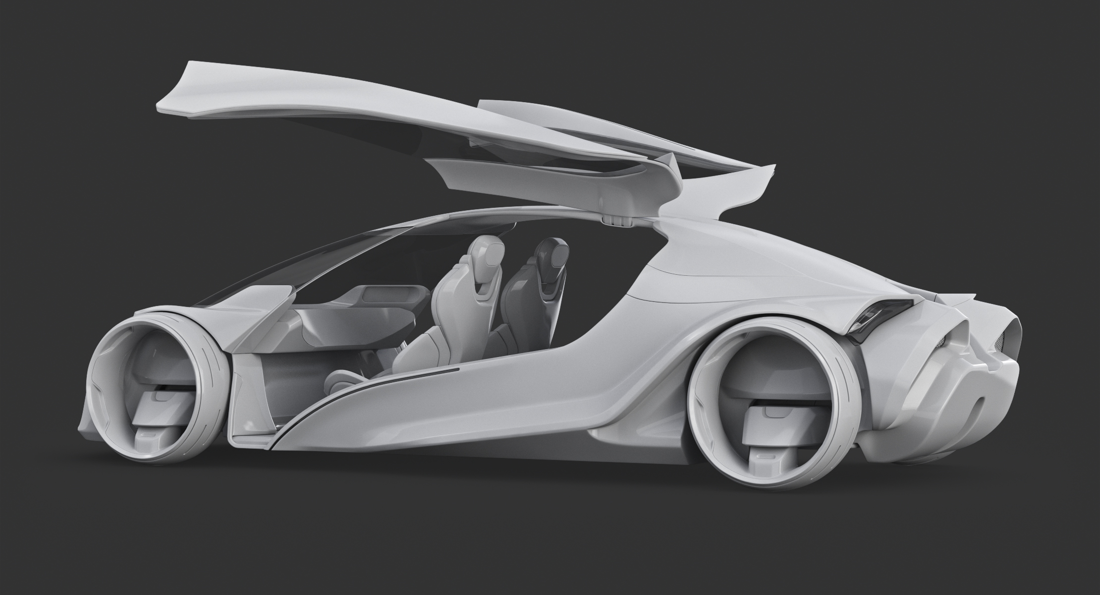 未来汽车63d模型