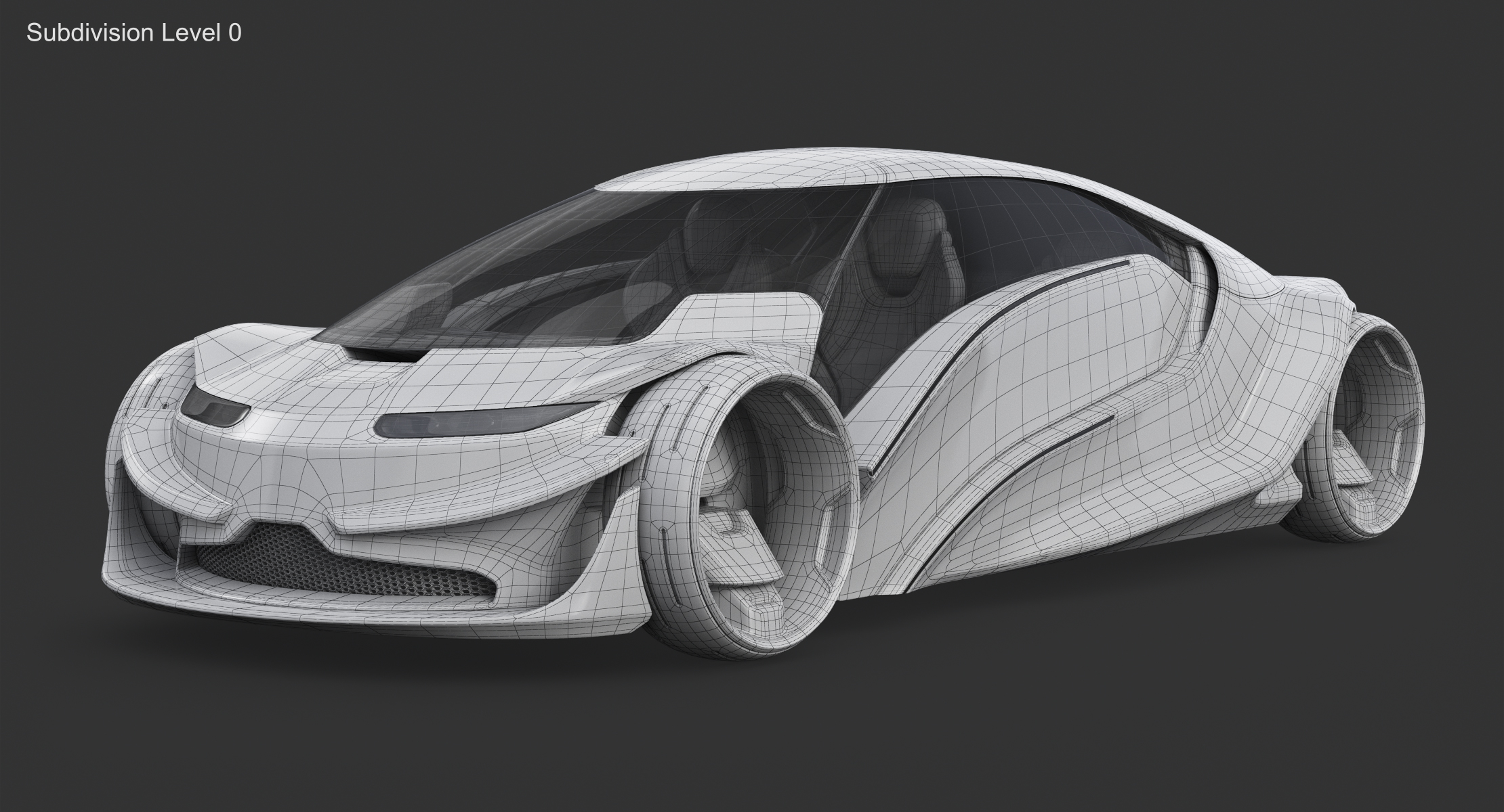 未来汽车63d模型