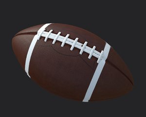 american football 3D model