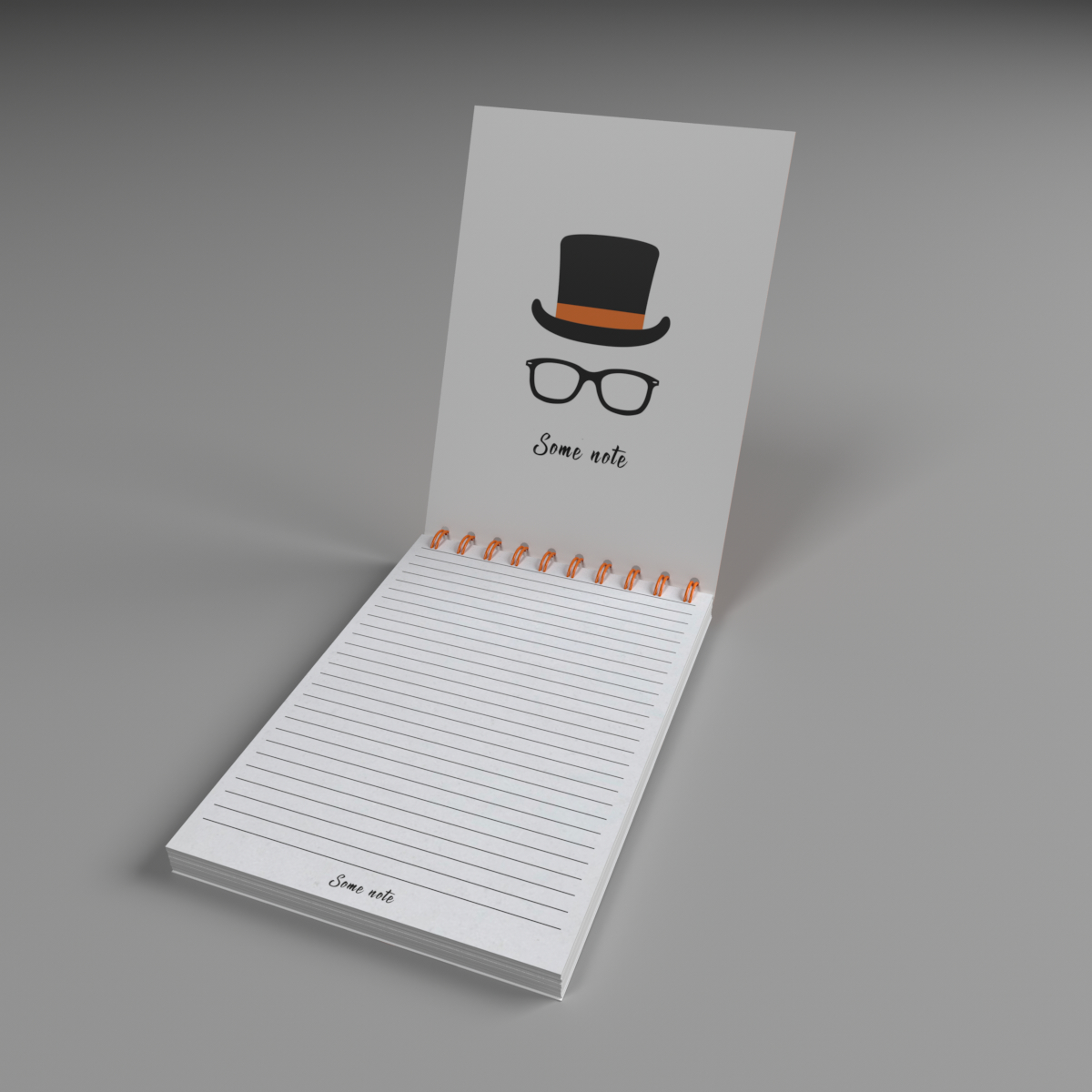 Note notepad 3D TurboSquid 1384385