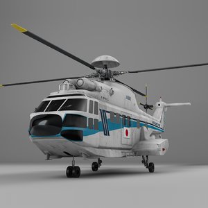 eurocopter as332 japan coast guard 3D