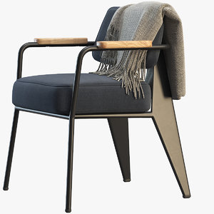 fauteuil direction vitra 3D model