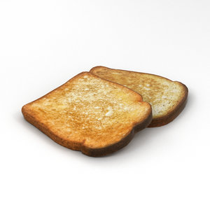 toast bread food model