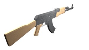 Ak 47 Blender Models For Download Turbosquid - ak 47 roblox model