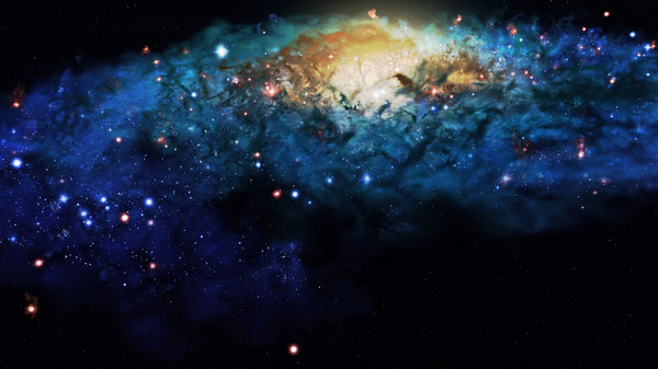 milky way galaxy star 3d max