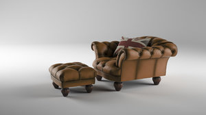 3D model club chair