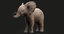 3D model rigged elephant baby
