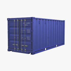 3D intermodal container 20 model