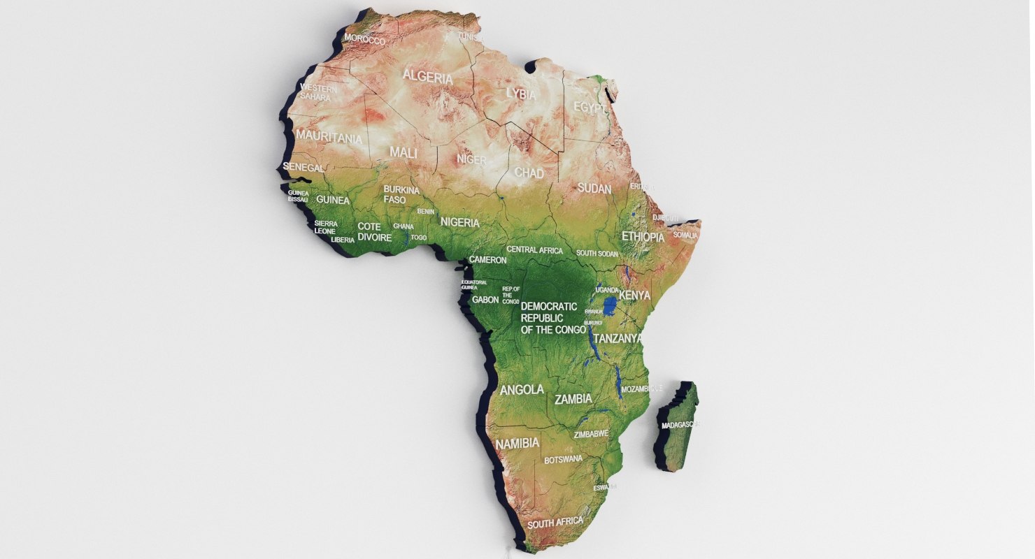 Africa modeled pbr 3D TurboSquid 1385216