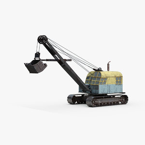 3D industrial mining shovel