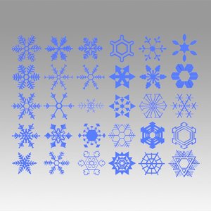 flake snow snowflake 3D