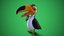 3D cartoon toucan toon model