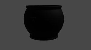black cauldron 3D model