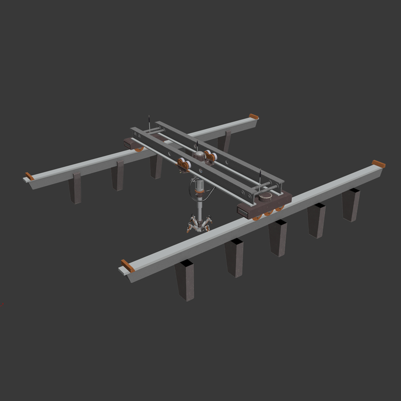 Sci-fi industrial robotic crane 3D model - TurboSquid 1385489