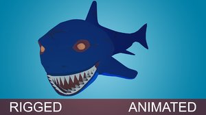 3D shark fish