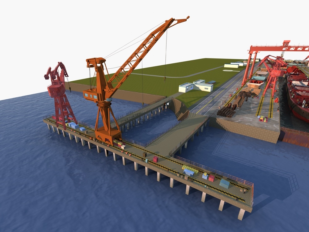 Ship shipyard 3D model - TurboSquid 1385639