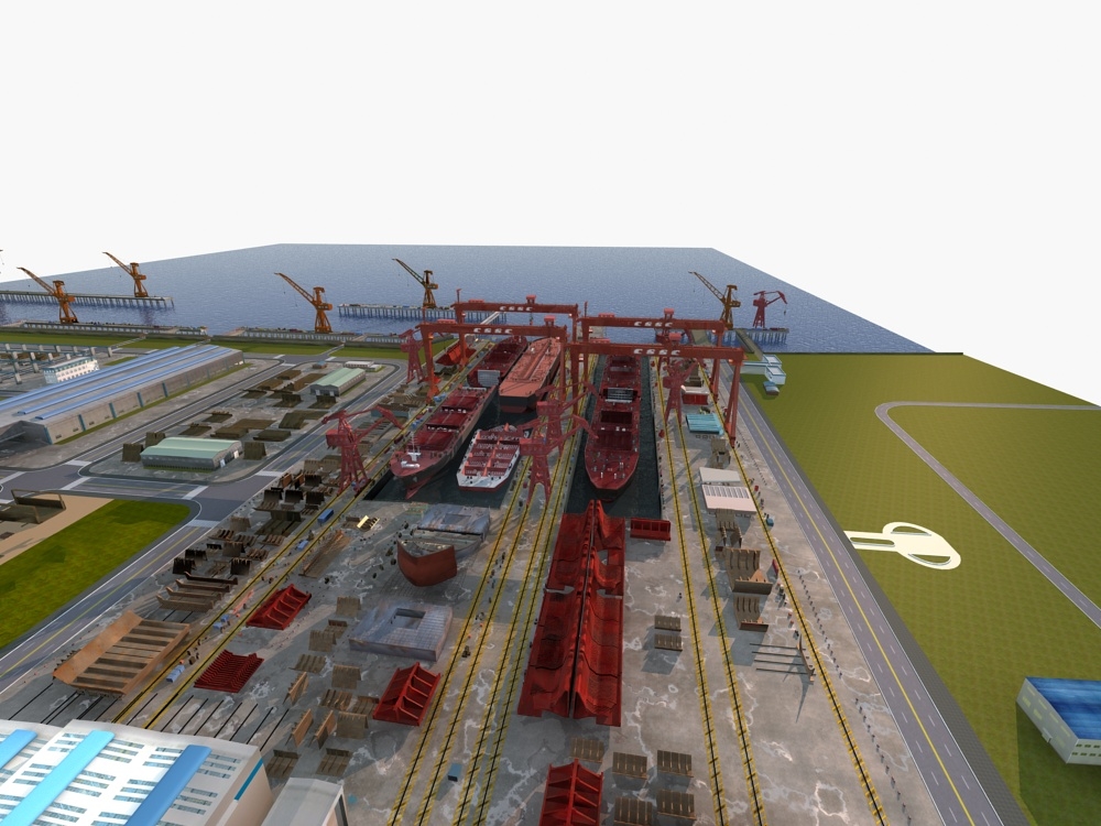 Ship shipyard 3D model - TurboSquid 1385639