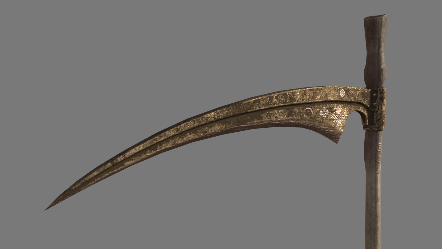 3D grim reaper scythe model TurboSquid 1385705